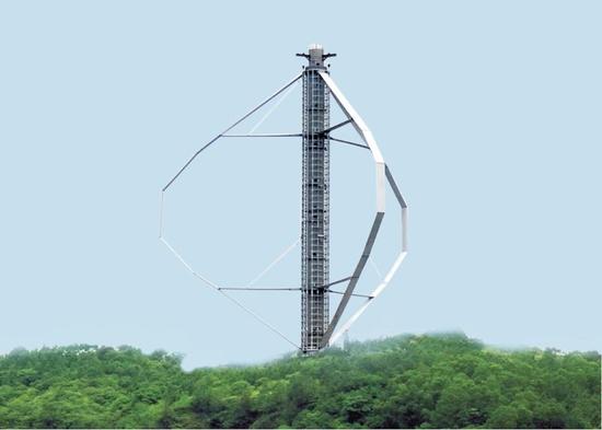 "阳江造"2兆瓦垂直轴风力发电机成功试验运行及并网发电.
